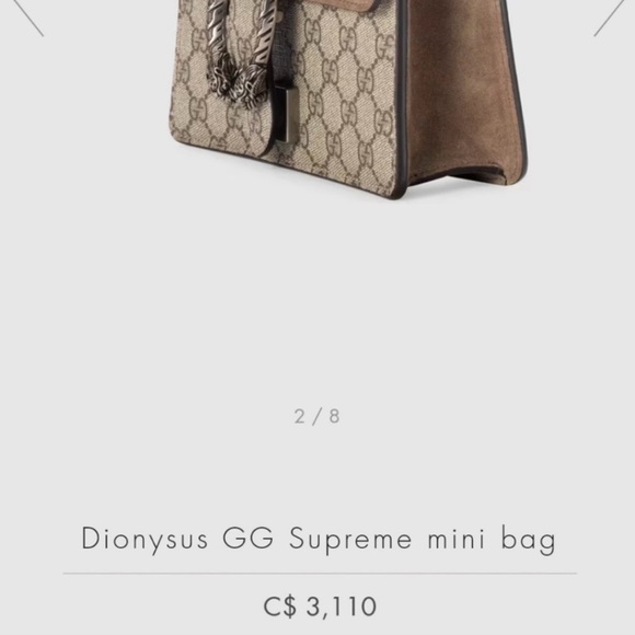 GUCCI DIONYSUS MINI SHOULDER BAG - Picture 12 of 12